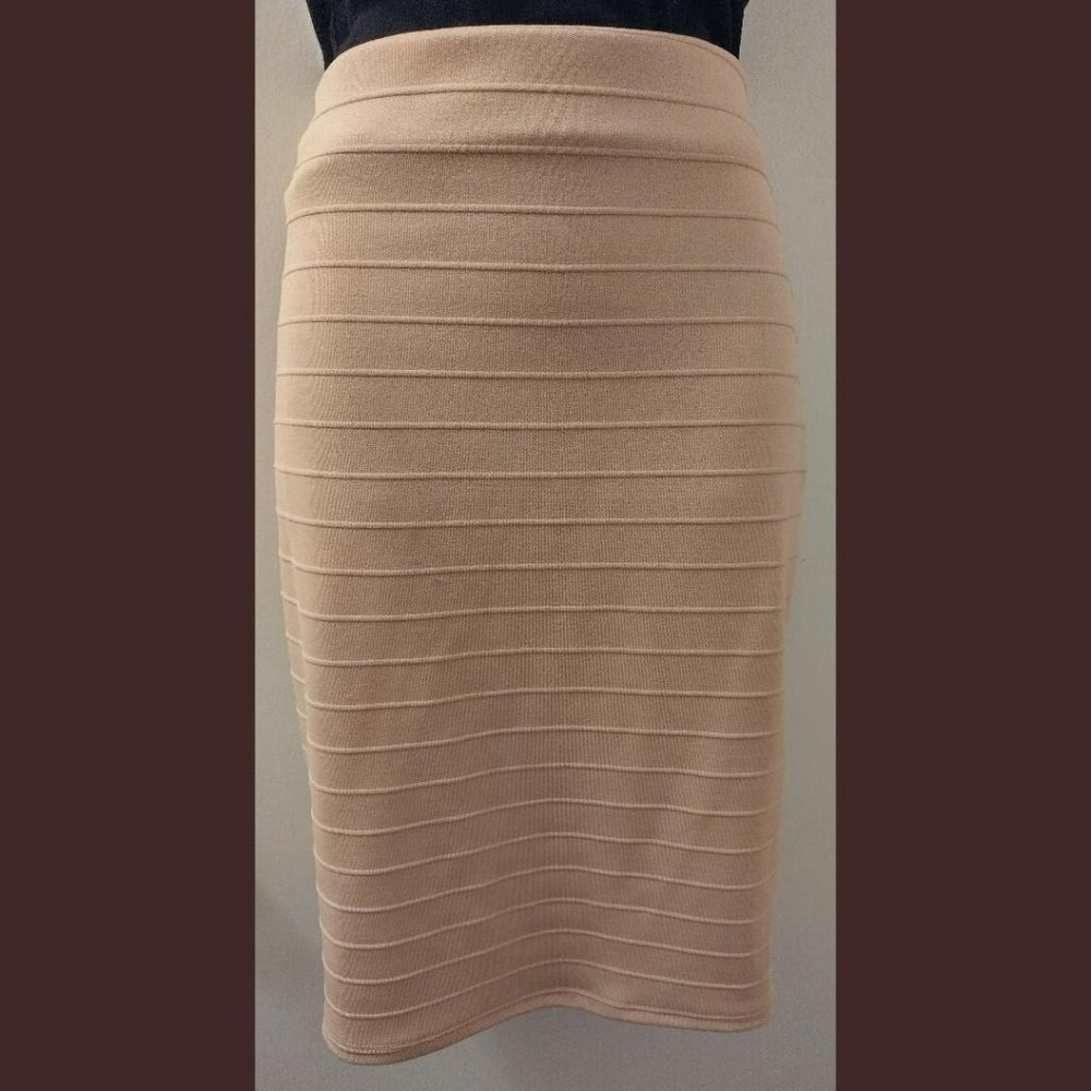 Women's Bandage Tan Bodycon Skirt